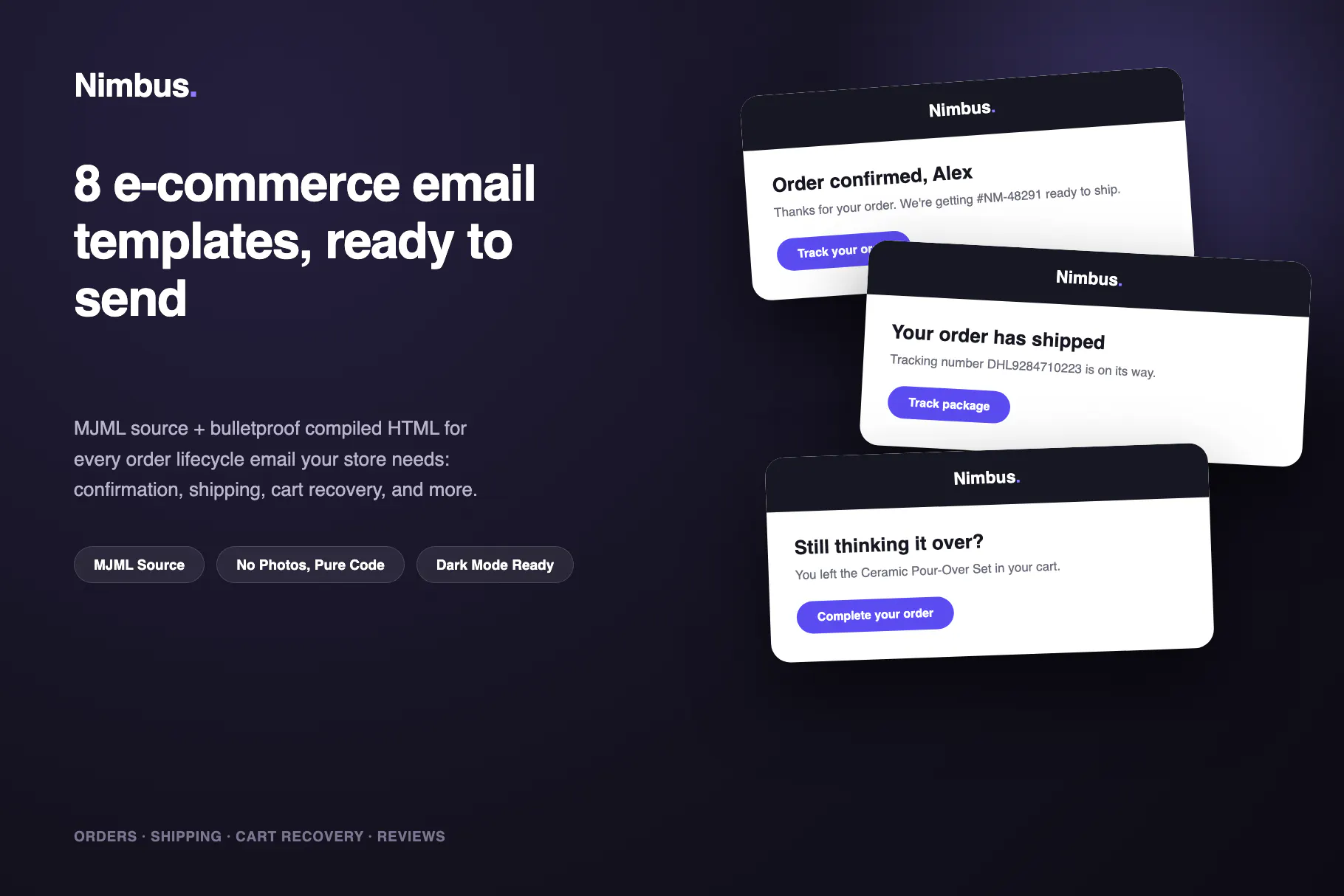 Nimbus: E-Commerce Email Templates gallery image