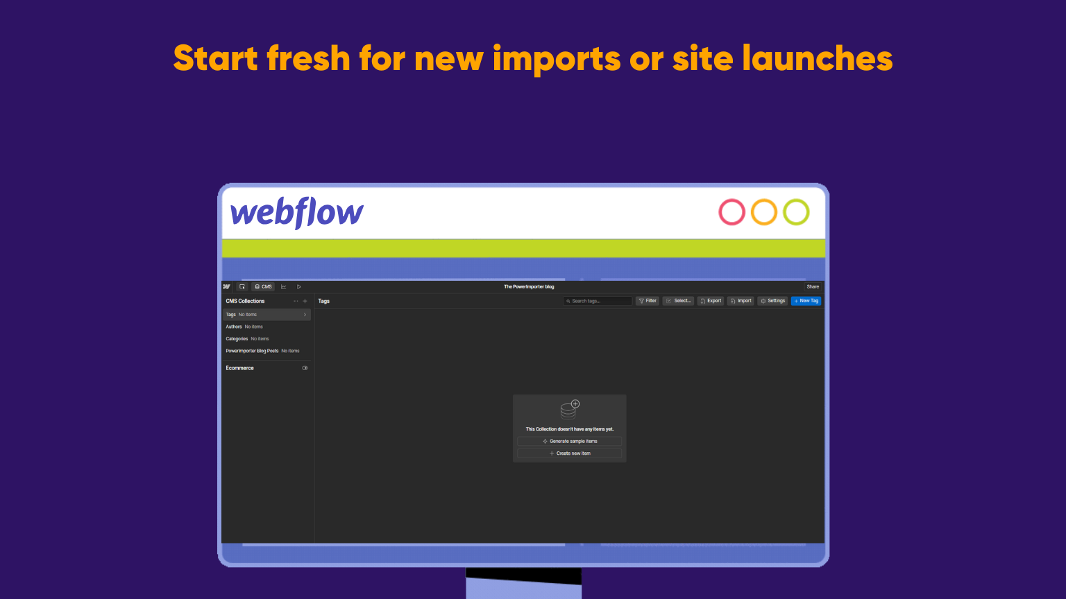 Webflow CMS Cleaner - Clean your Webflow CMS in one click media 3