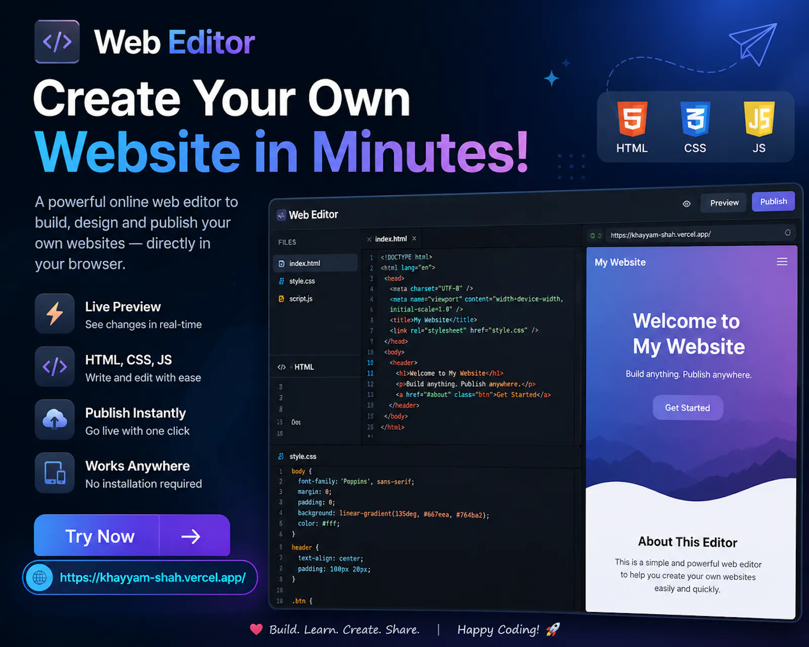 BlockCraft — Drag & Drop App Builder screenshot 1