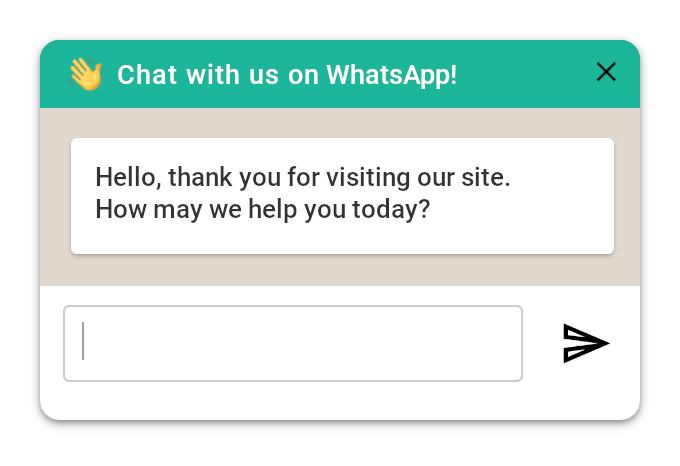 Whatsapp smalltalk Live chat