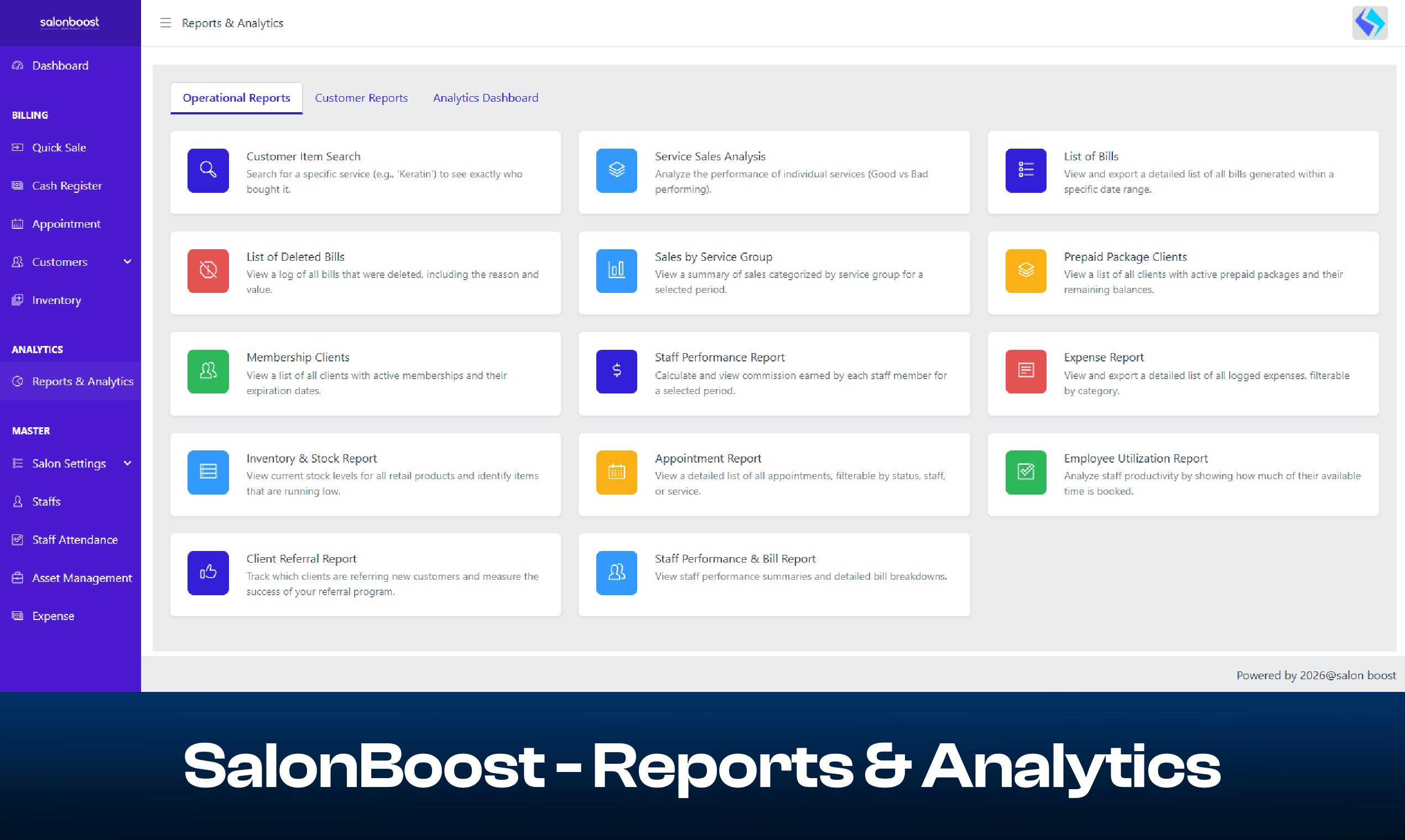 SalonBoost - Screenshot 3 showing product features and functionality