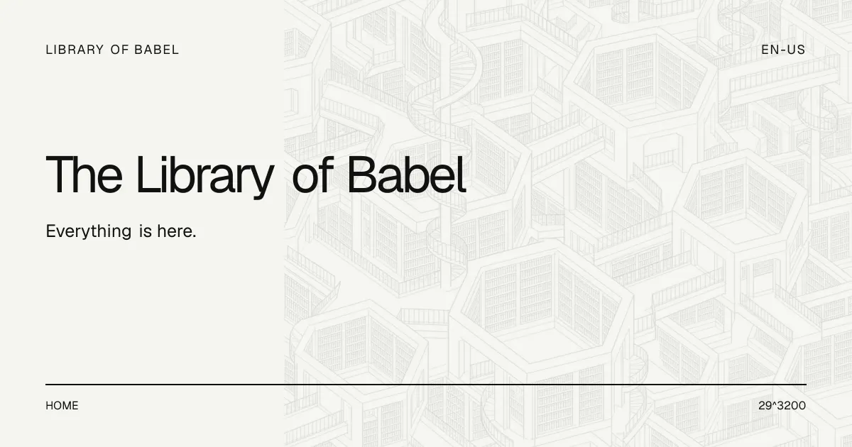 Library of Babel gallery image