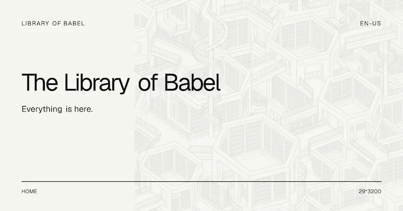 Library of Babel screenshot 1