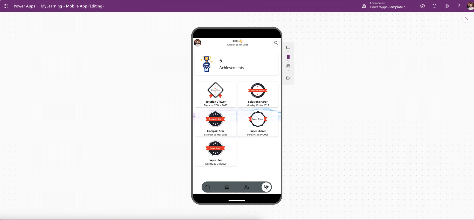 Power Apps templates gallery image