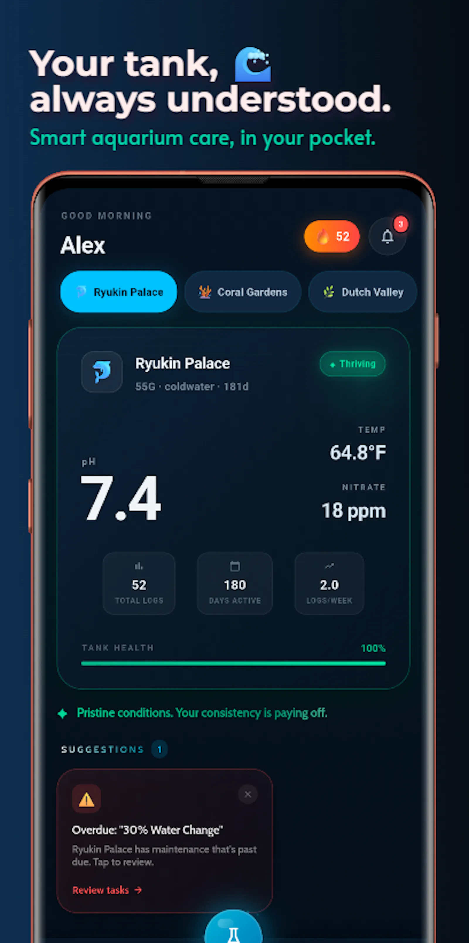 Tankly: Aquarium Tracker & Log screenshot 4