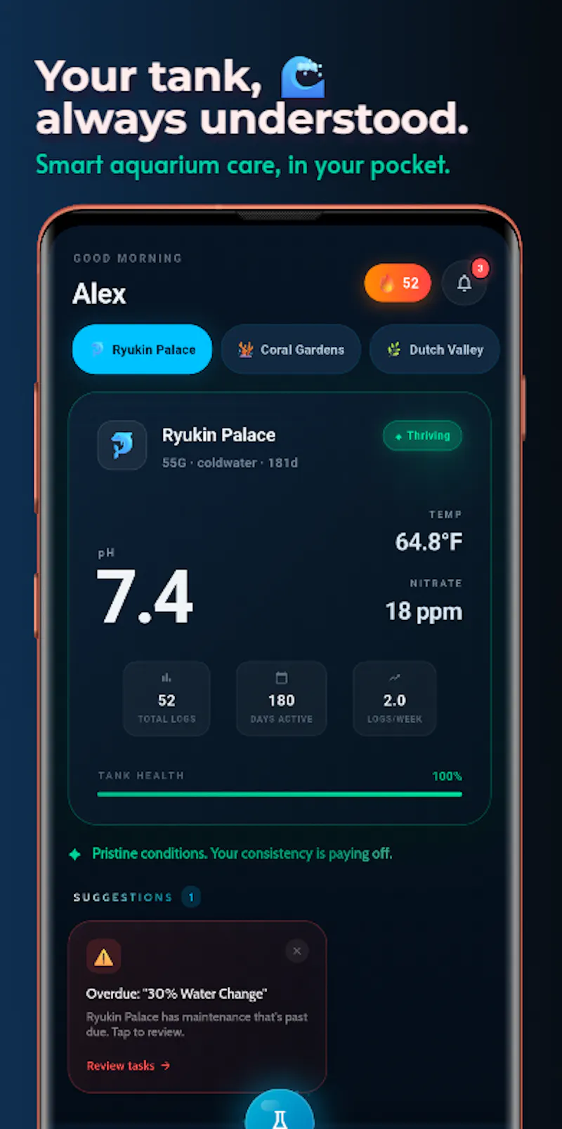 Tankly: Aquarium Tracker & Log screenshot 4