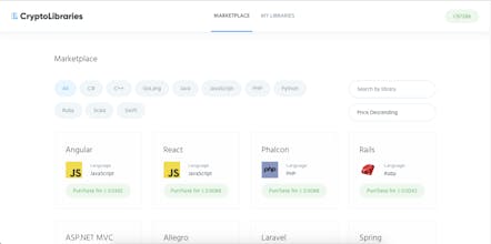 CryptoLibraries.io gallery image