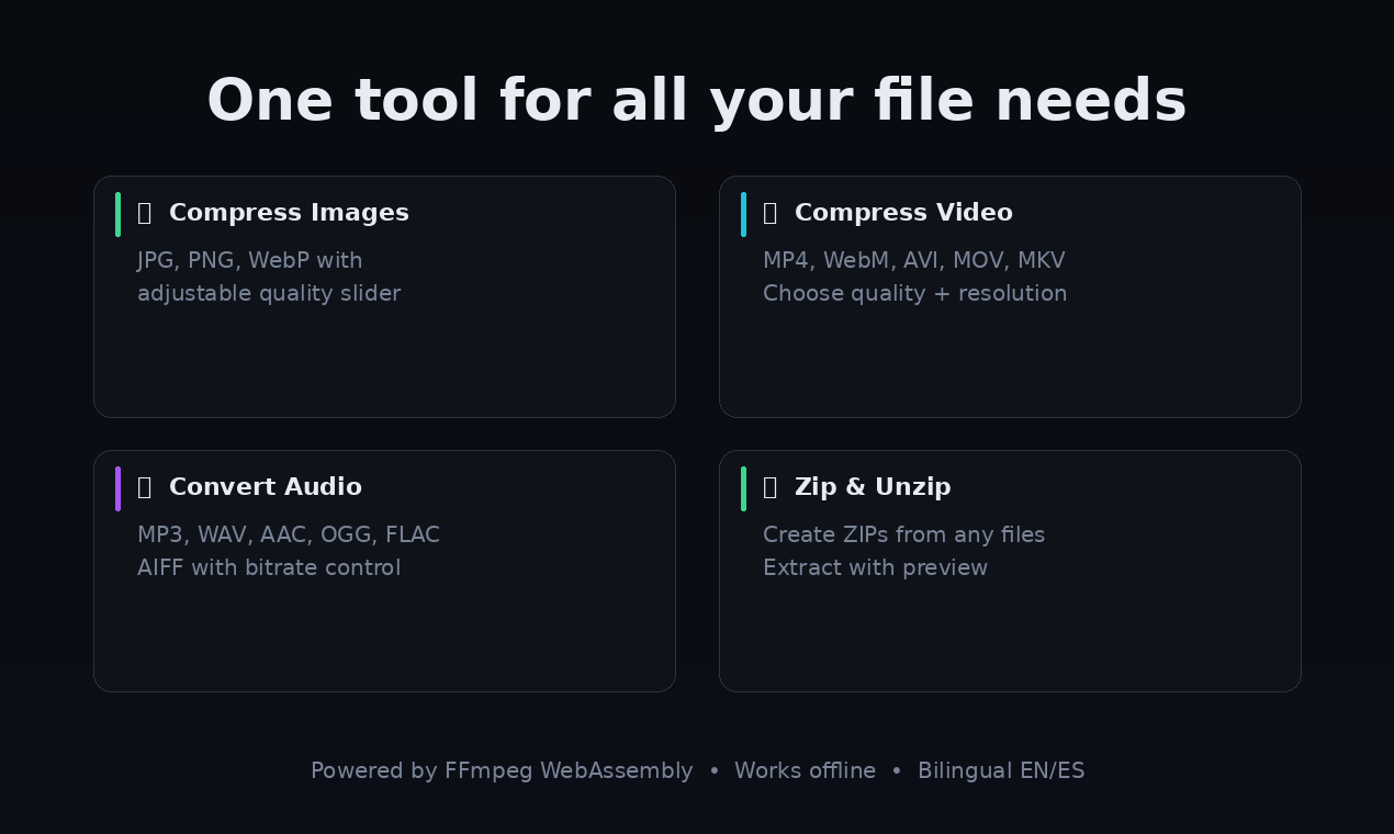 CamaleonFiles — Free File Tools Online - Screenshot 3 showing product features and functionality
