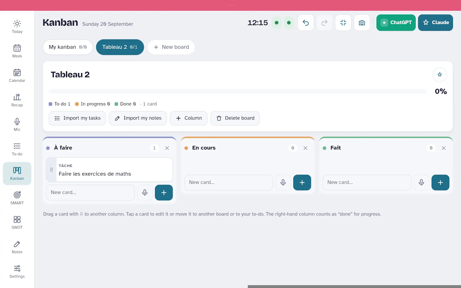 My AI Vocal Planner screenshot 2