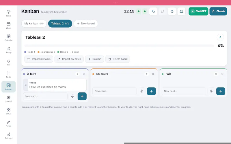 My AI Vocal Planner screenshot 2
