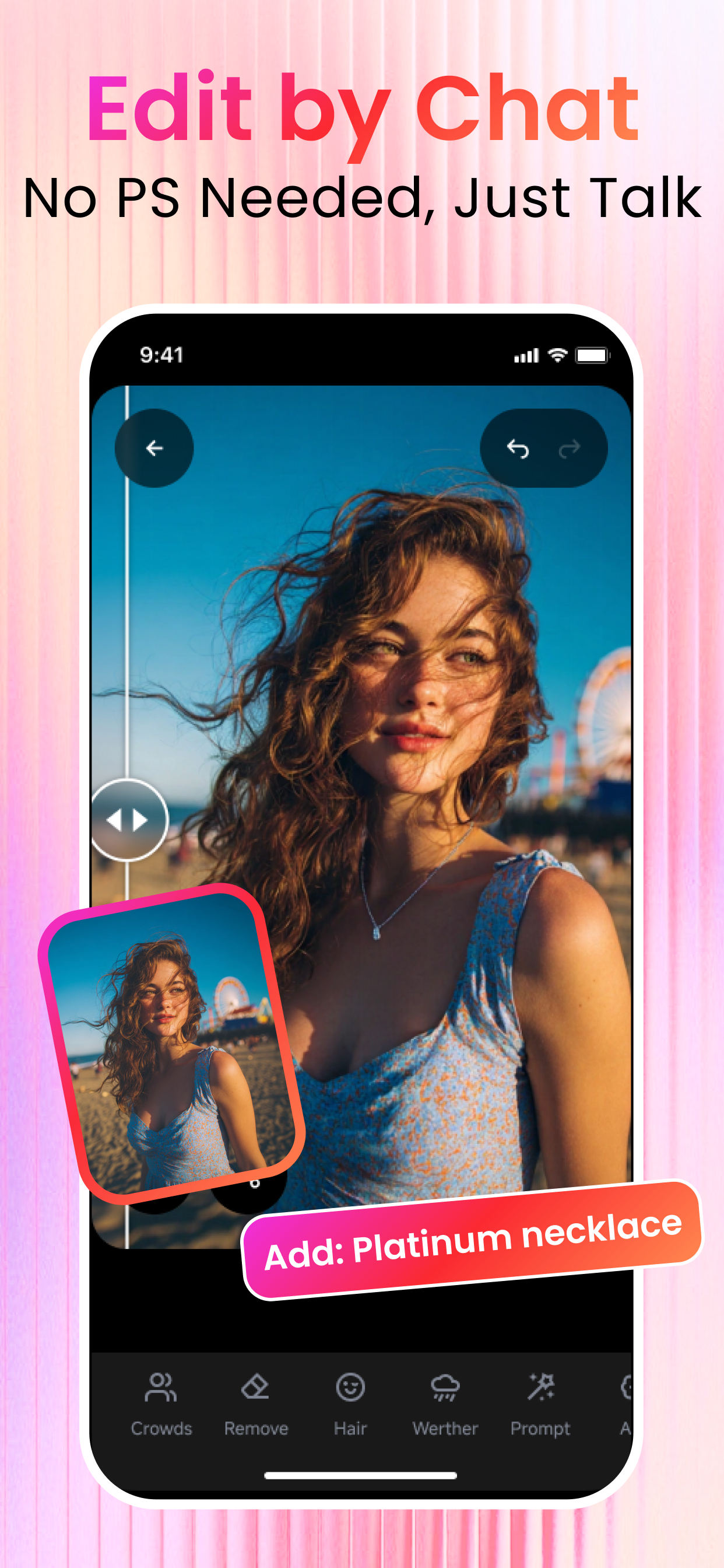Média ClearCrowds - Remove crowds, wires, and photobombs — keep the moment. 5
