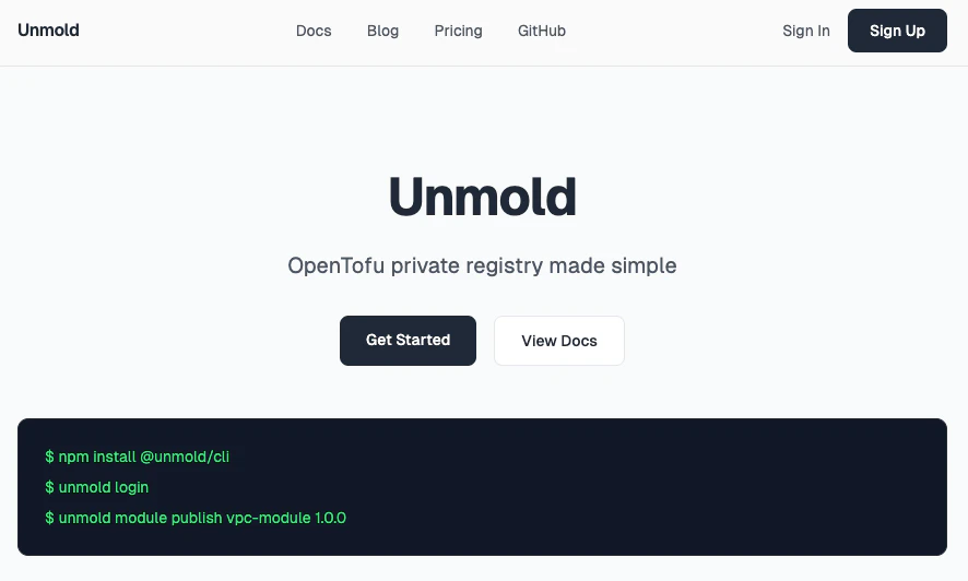Unmold 대표 미리보기