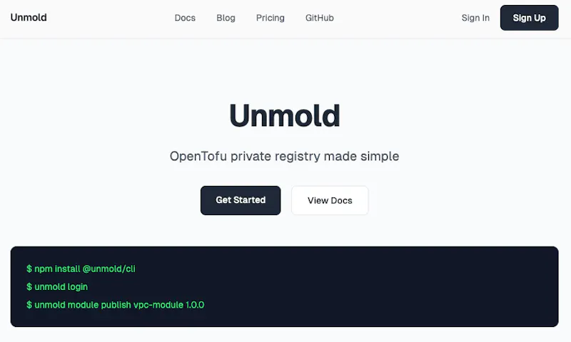 Unmold screenshot 1