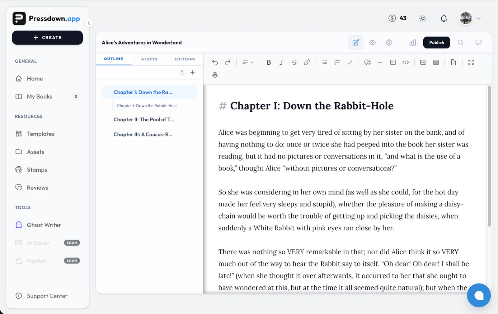 Pressdown.app screenshot 3