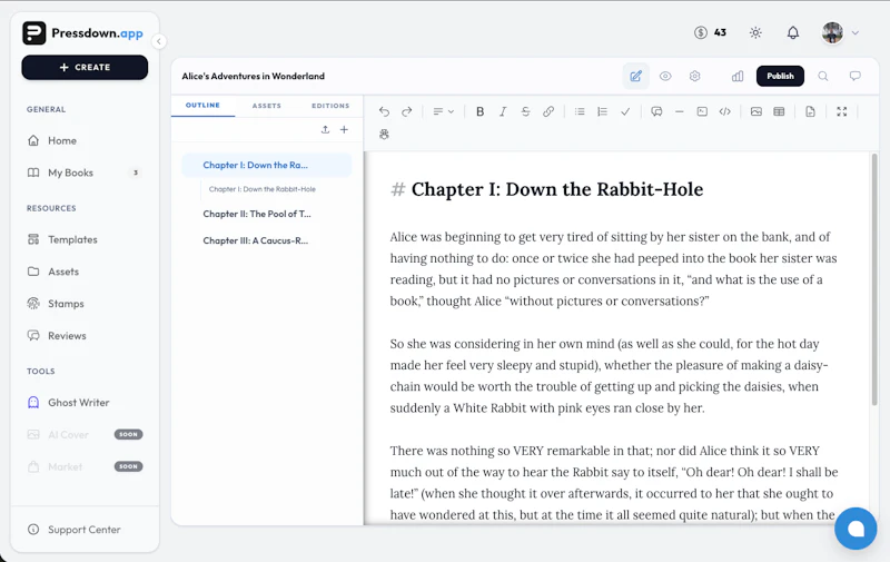 Pressdown.app screenshot 3