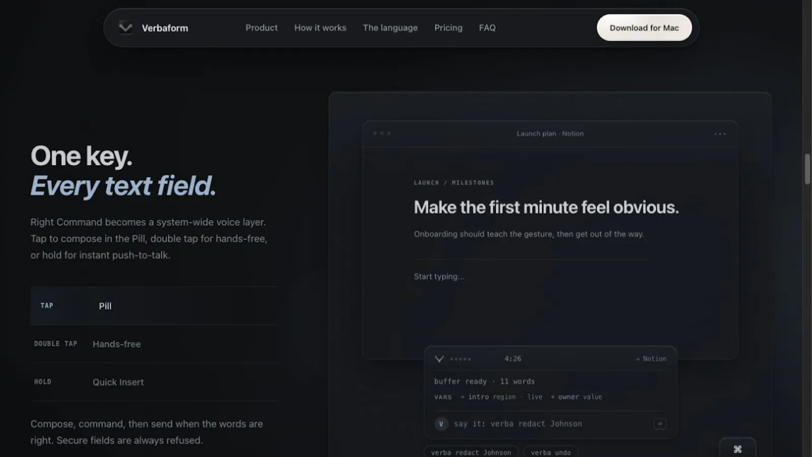 Verbaform screenshot 4