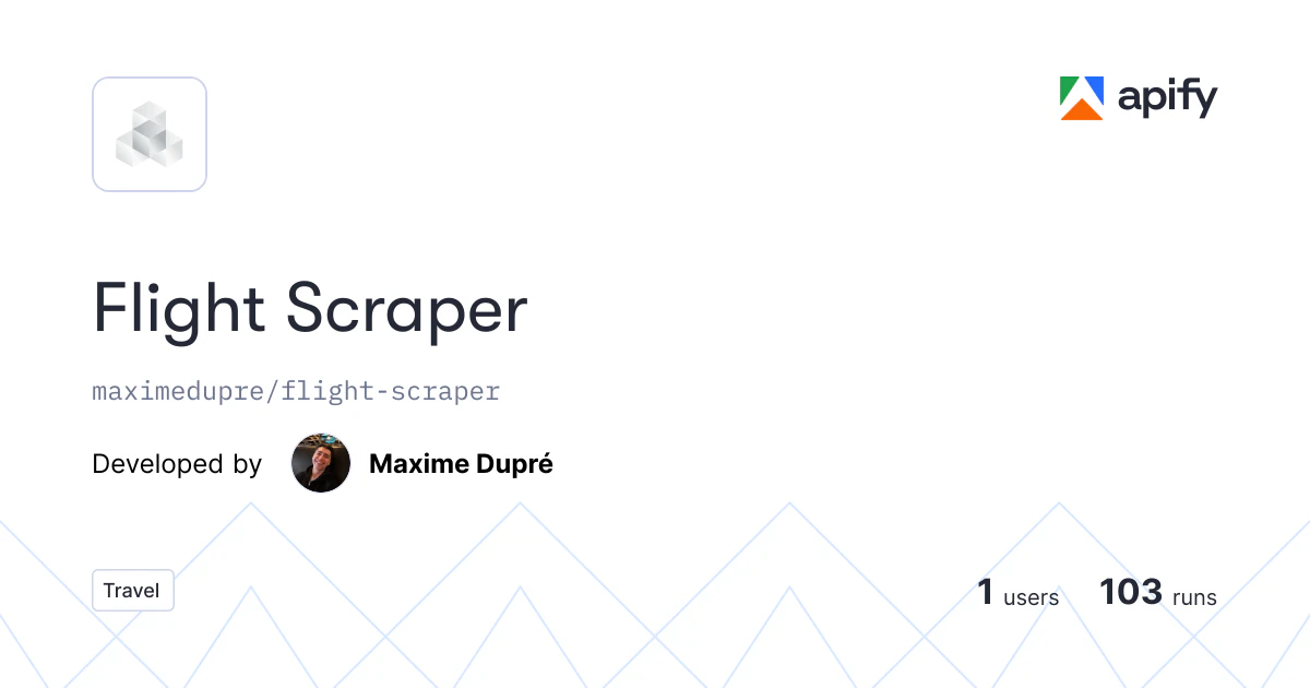 Flight Scraper 截图