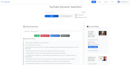 YouTube Semantic Searcher gallery image
