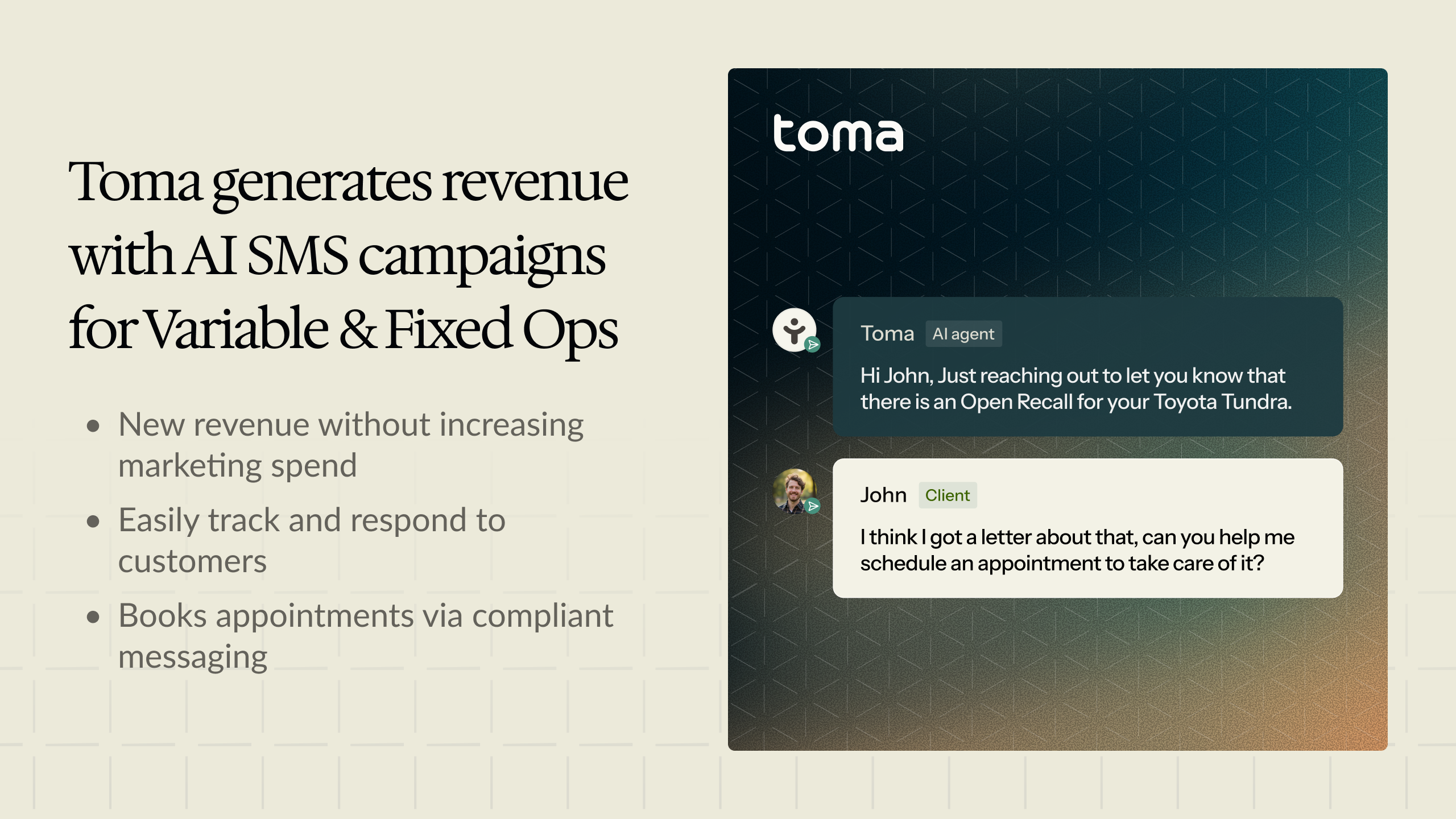 Toma - Screenshot 4 showing product features and functionality