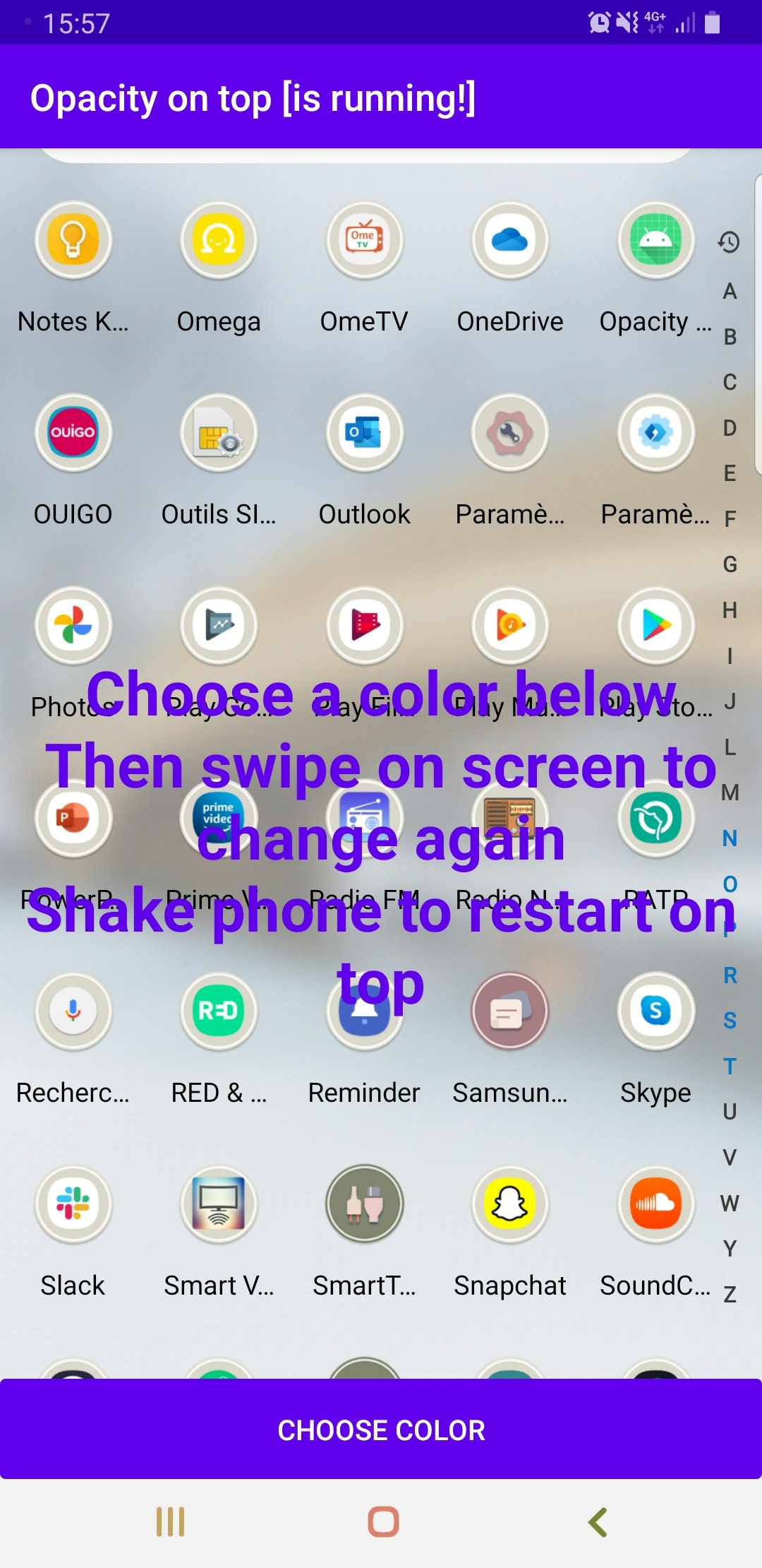 OpacityOnTop for Android developers gallery image