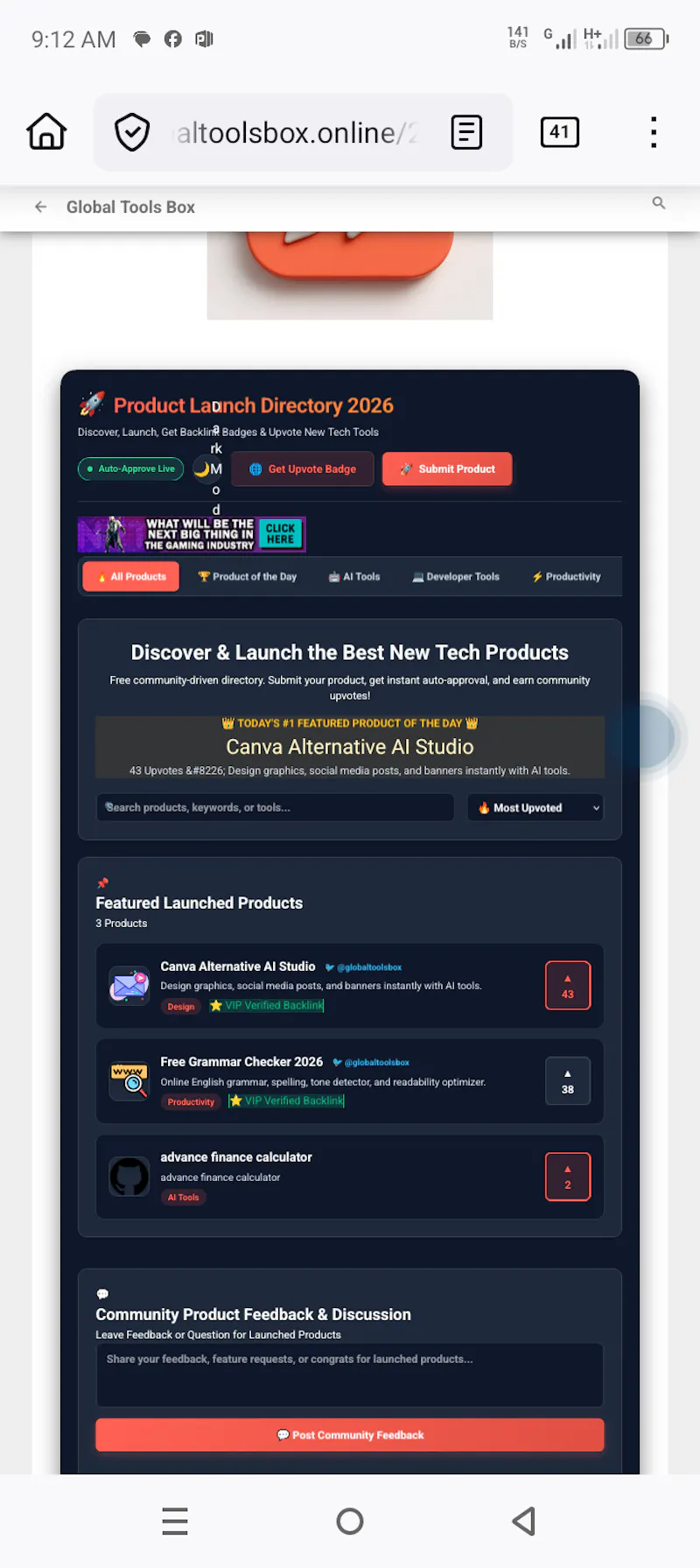 Product Launch Directory screenshot 5