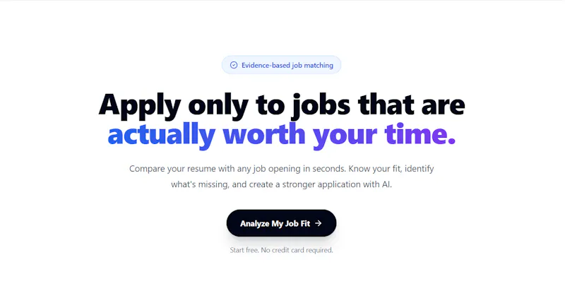 JobFit AI screenshot 1