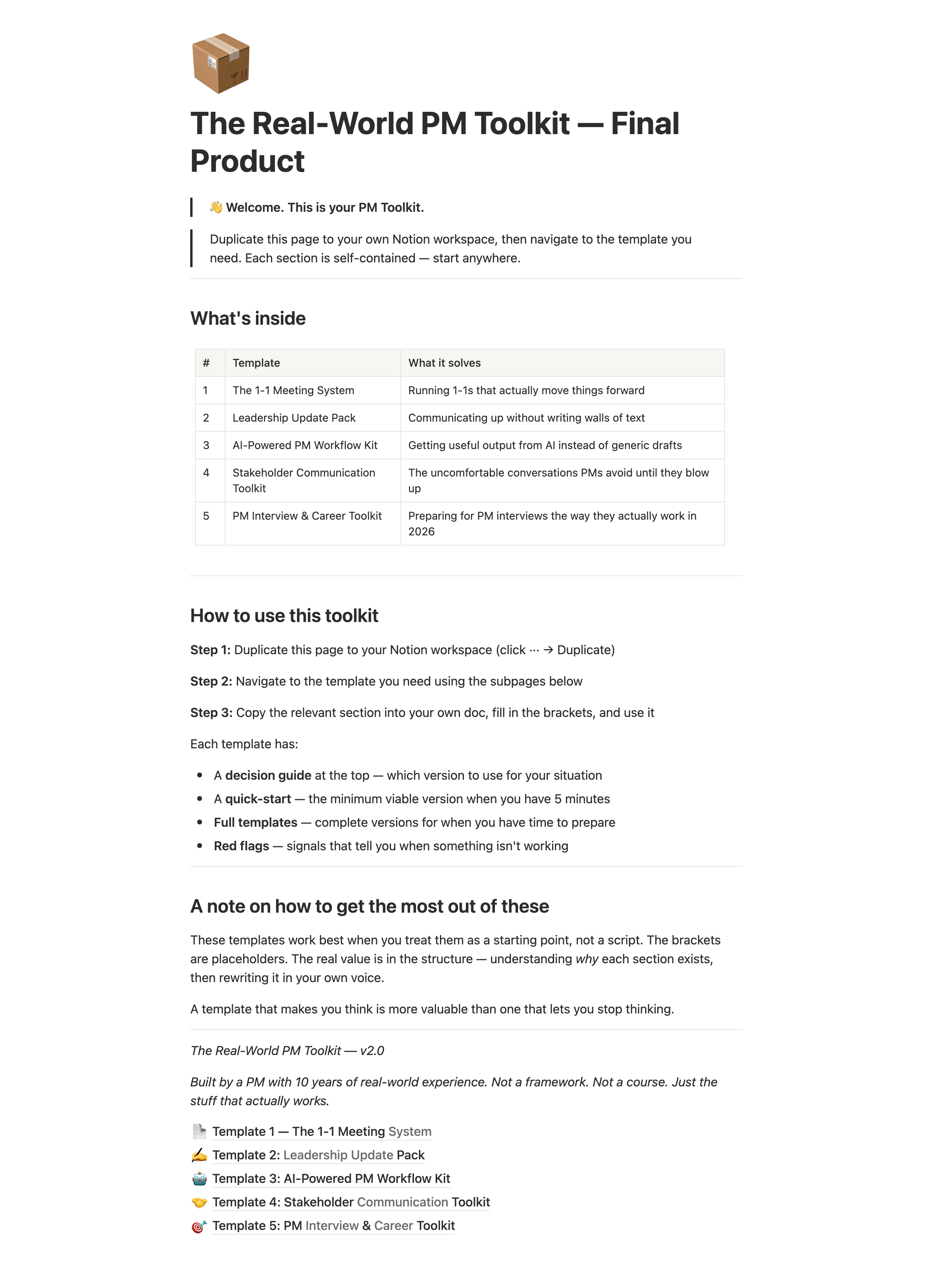 The Real-World PM Toolkit gallery image