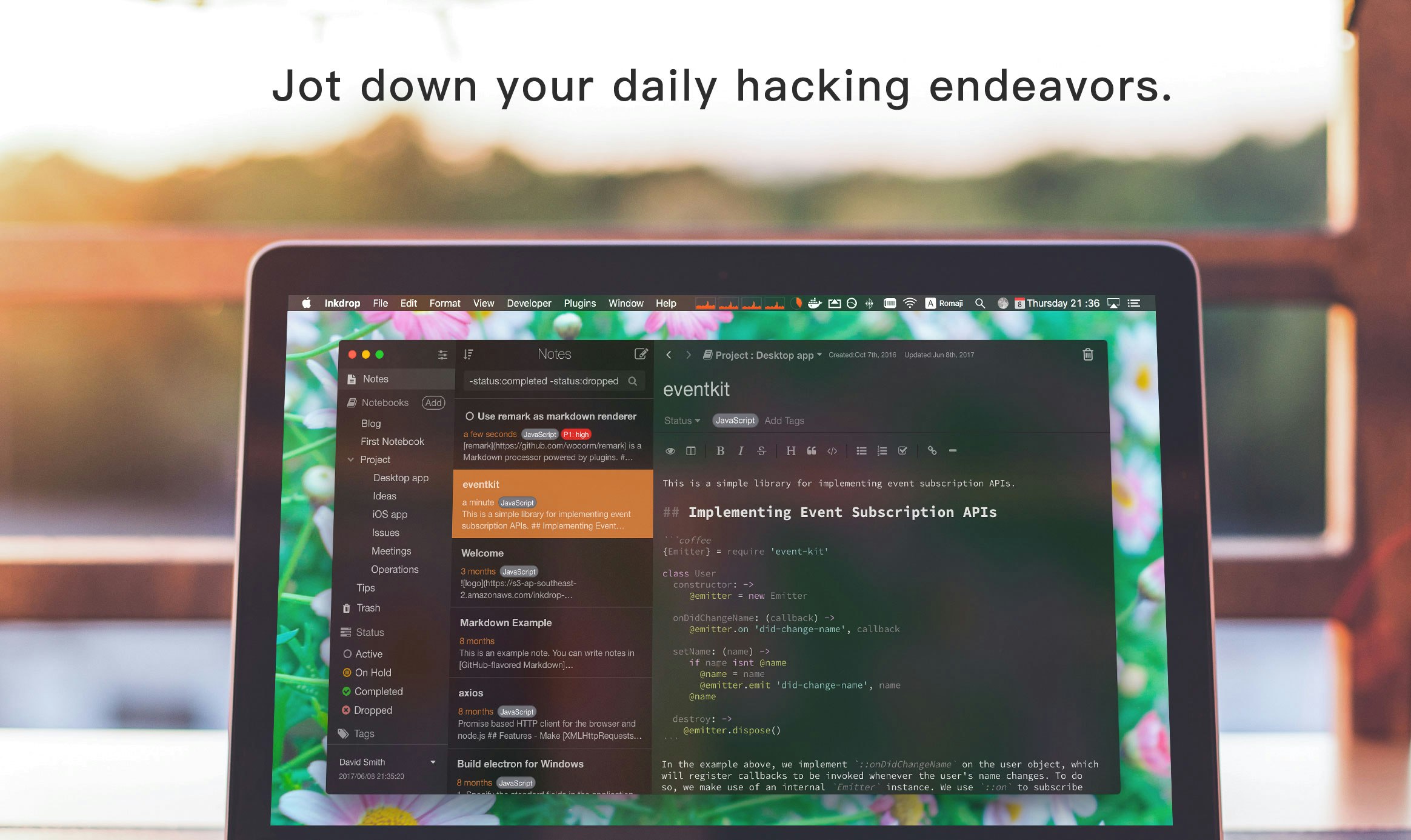 Inkdrop gallery image