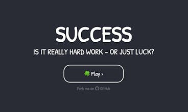 Success: effort or luck? gallery image