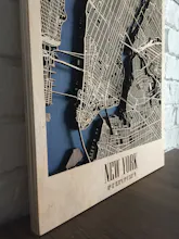 3D Wooden City Map to Create a Lasting Memory gallery image