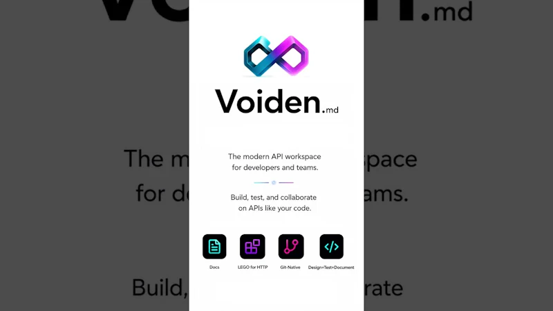 Voiden : API Work - But Done Better screenshot 1 (video preview)