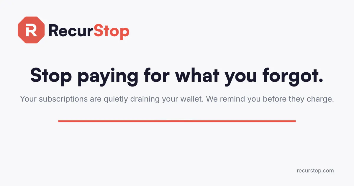 RecurStop product banner