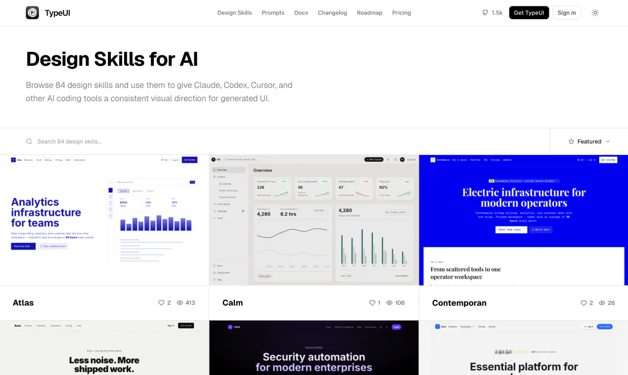 TypeUI gallery image