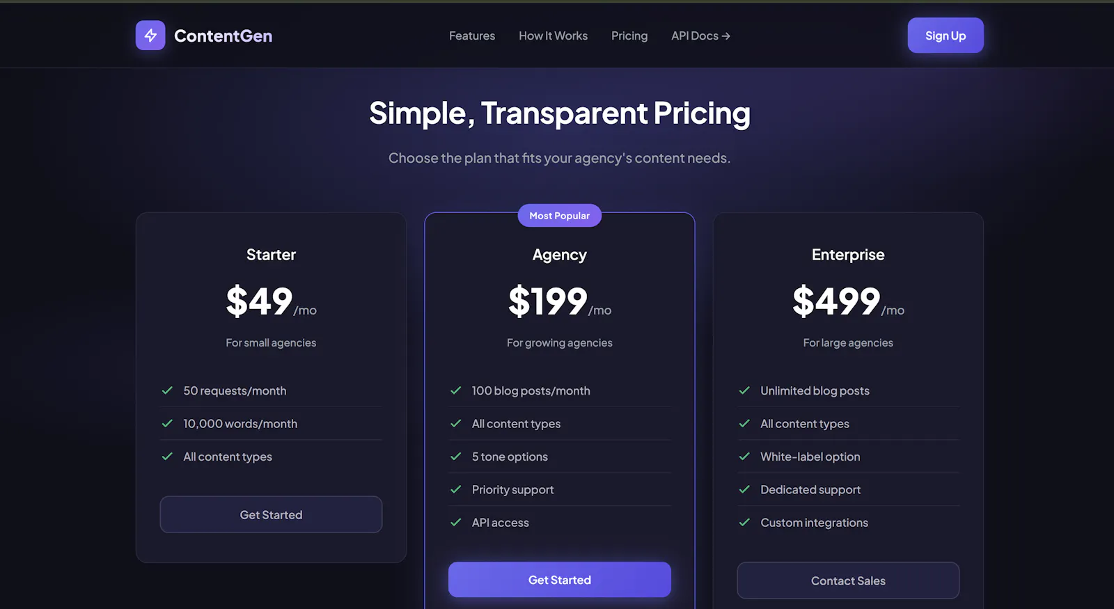	ContentGen API screenshot 4
