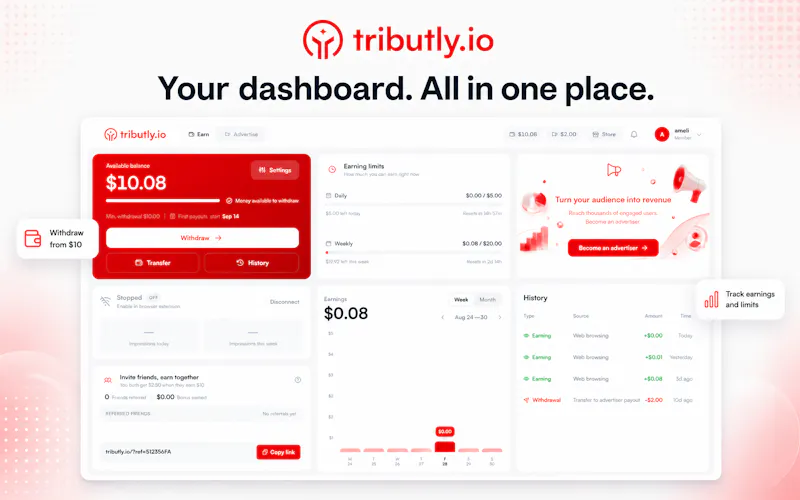Tributly-Turn AI waiting time into money screenshot 7