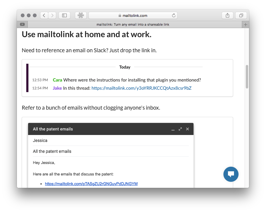 mailtolink gallery image