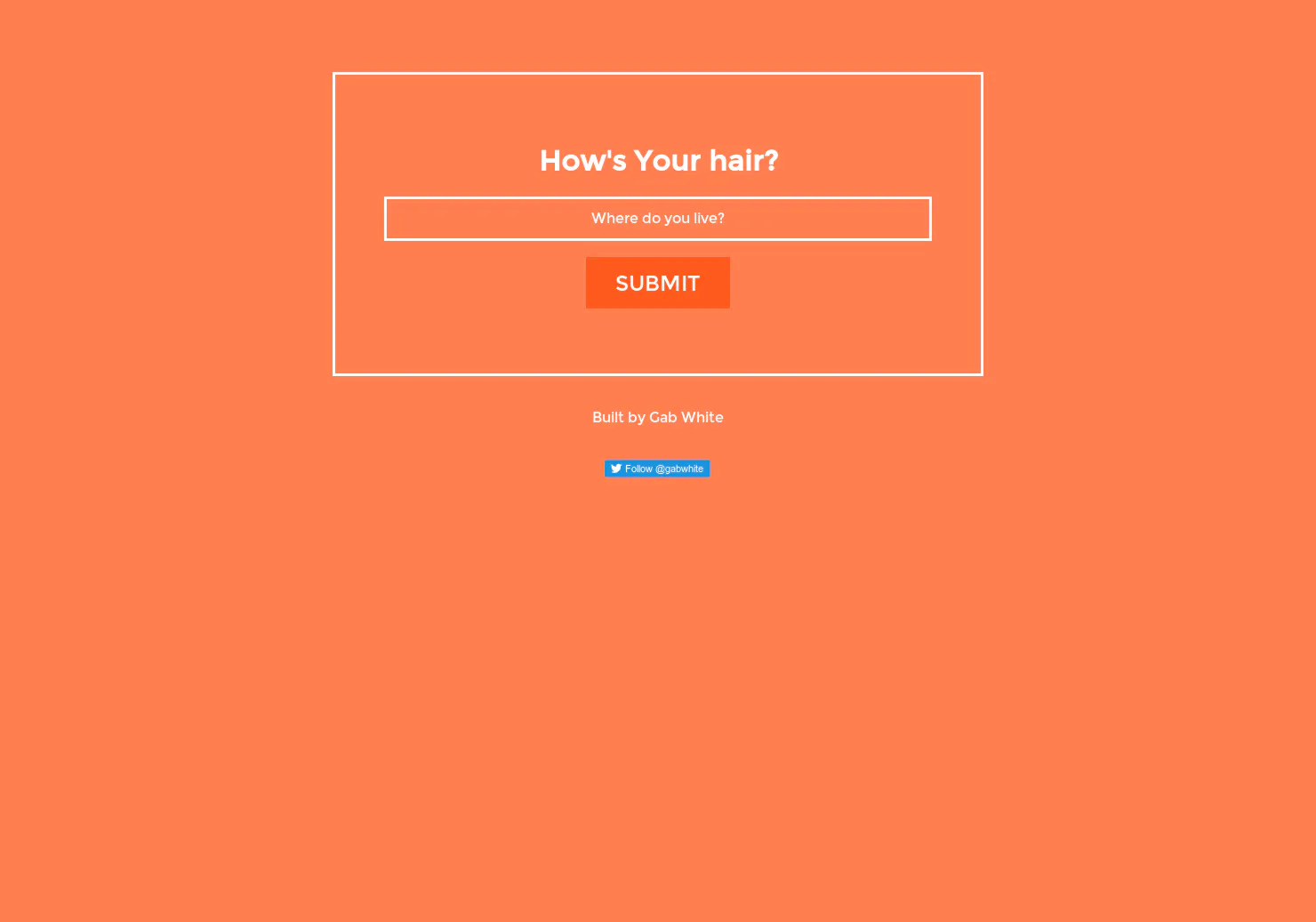 How's Your Hair?