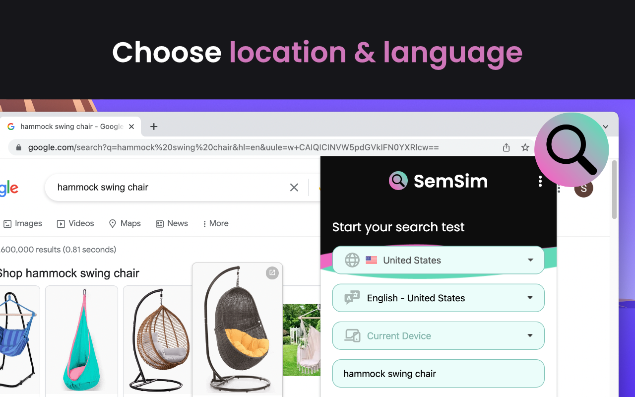 SemSim - Simulate search results gallery image