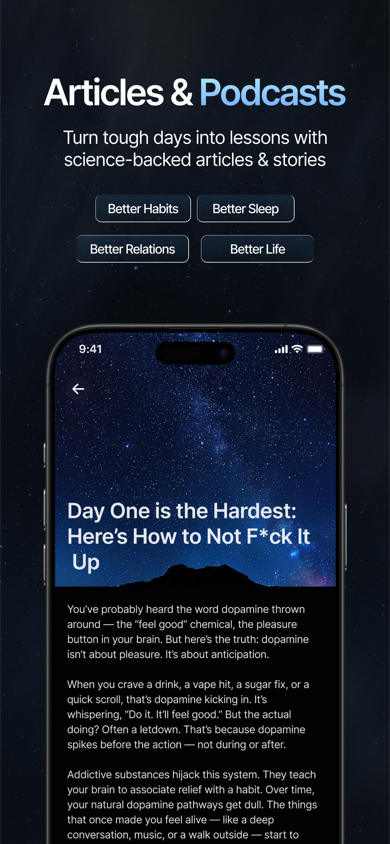 Trypphase - Nüchternheit und Wiederherstellungsbegleiter App Medien 7