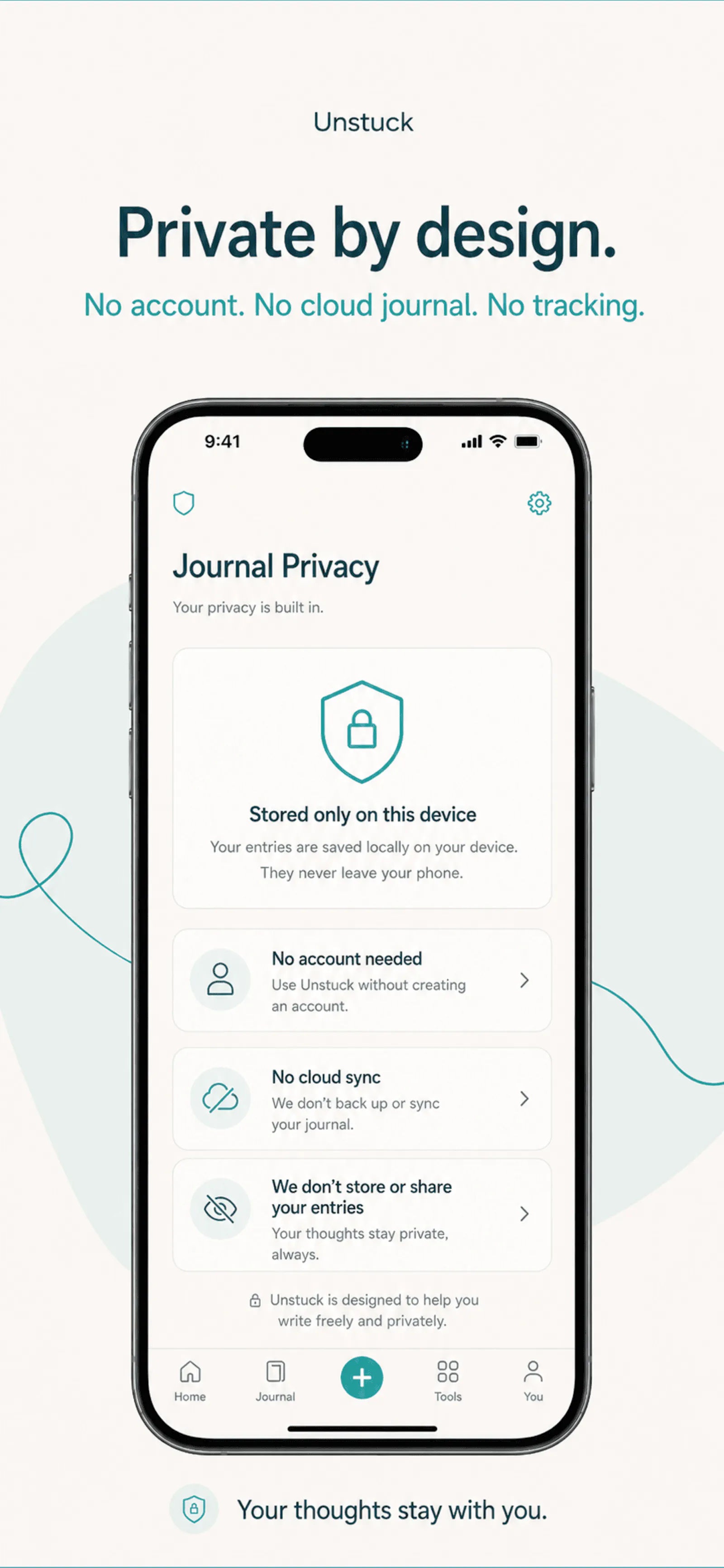 Unstuck: Private Mental Reset App screenshot 2