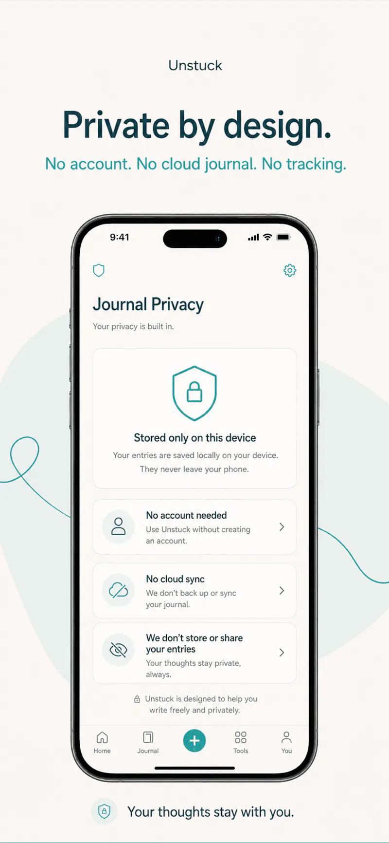 Unstuck: Private Mental Reset App screenshot 2