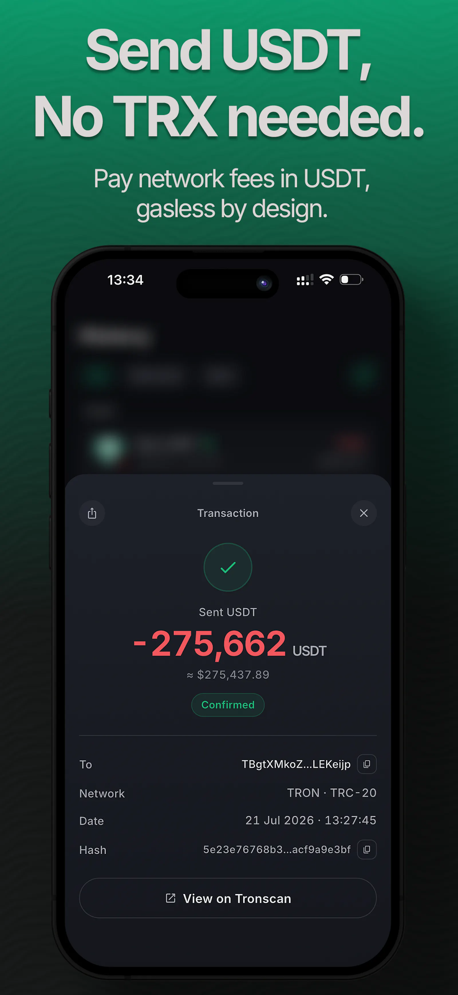 ONIQ: Crypto & USDT wallet screenshot 3