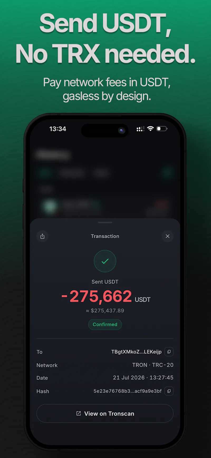ONIQ: Crypto & USDT wallet screenshot 3