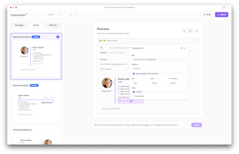 Opensense AI Email Signature Generator gallery image