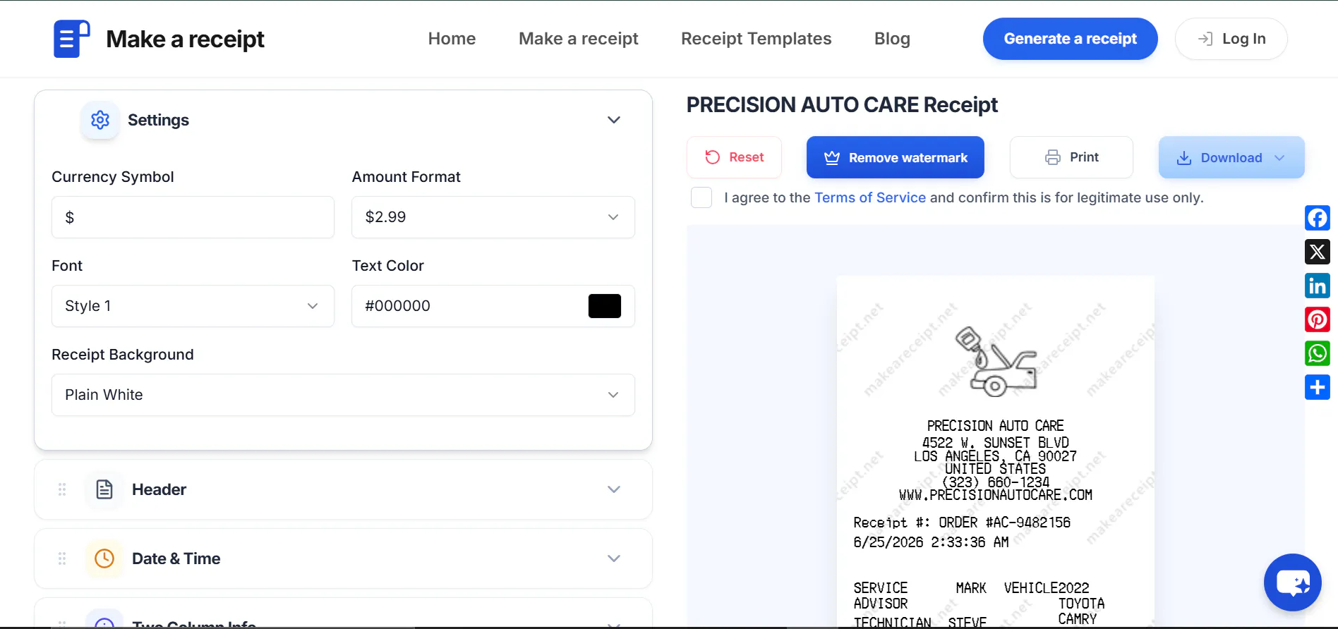 Make a Receipt gallery image