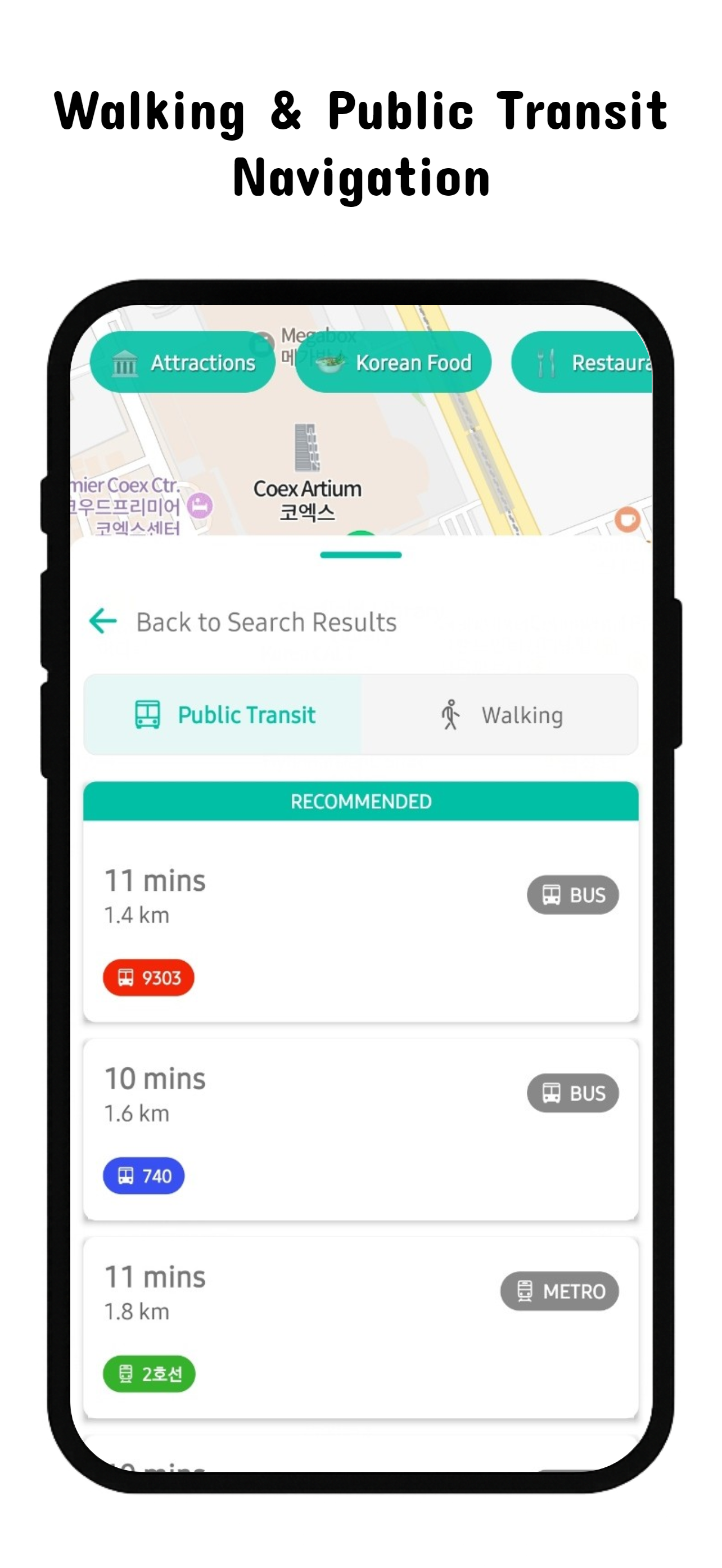 WayKo - Korean map which provides accurate walking routes media 7