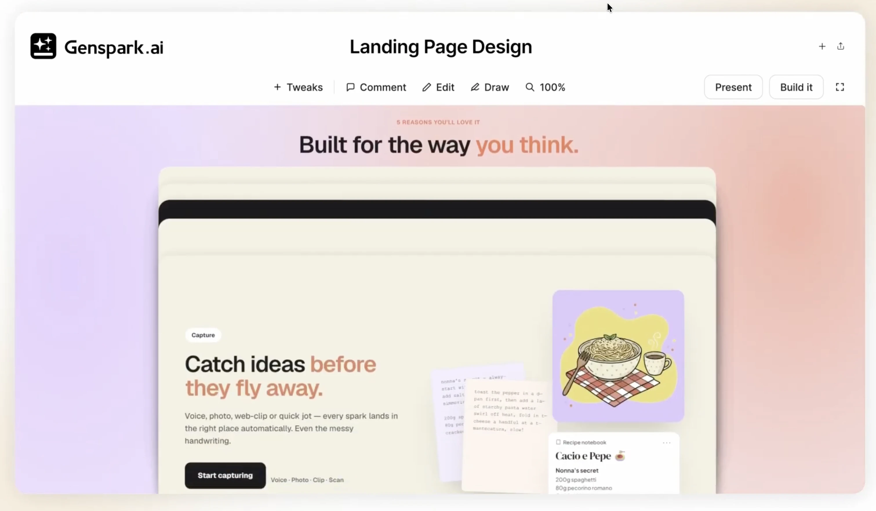 startuptile Genspark Design-Generate UI prototypes videos and posters with AI