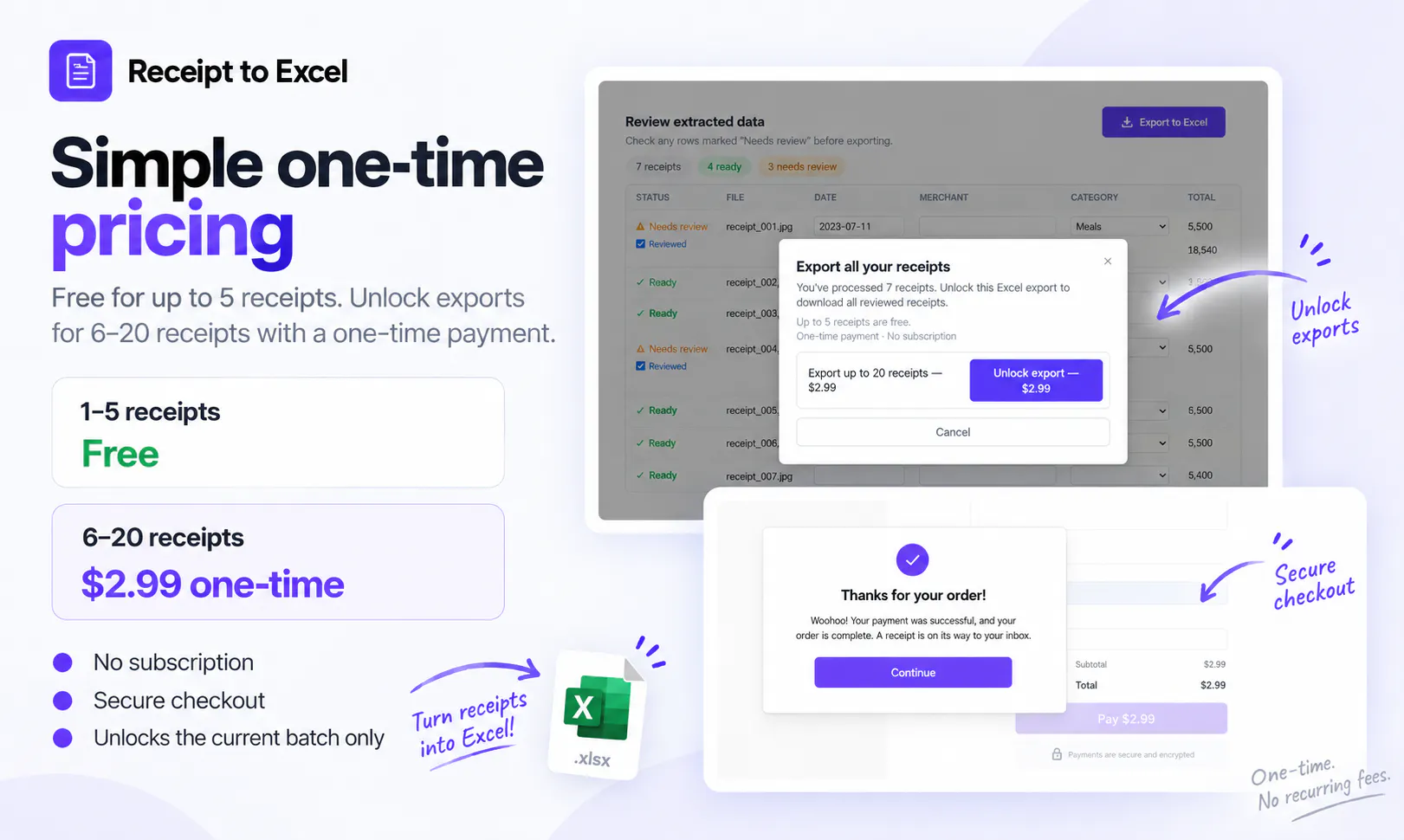 Receipt to Excel gallery image