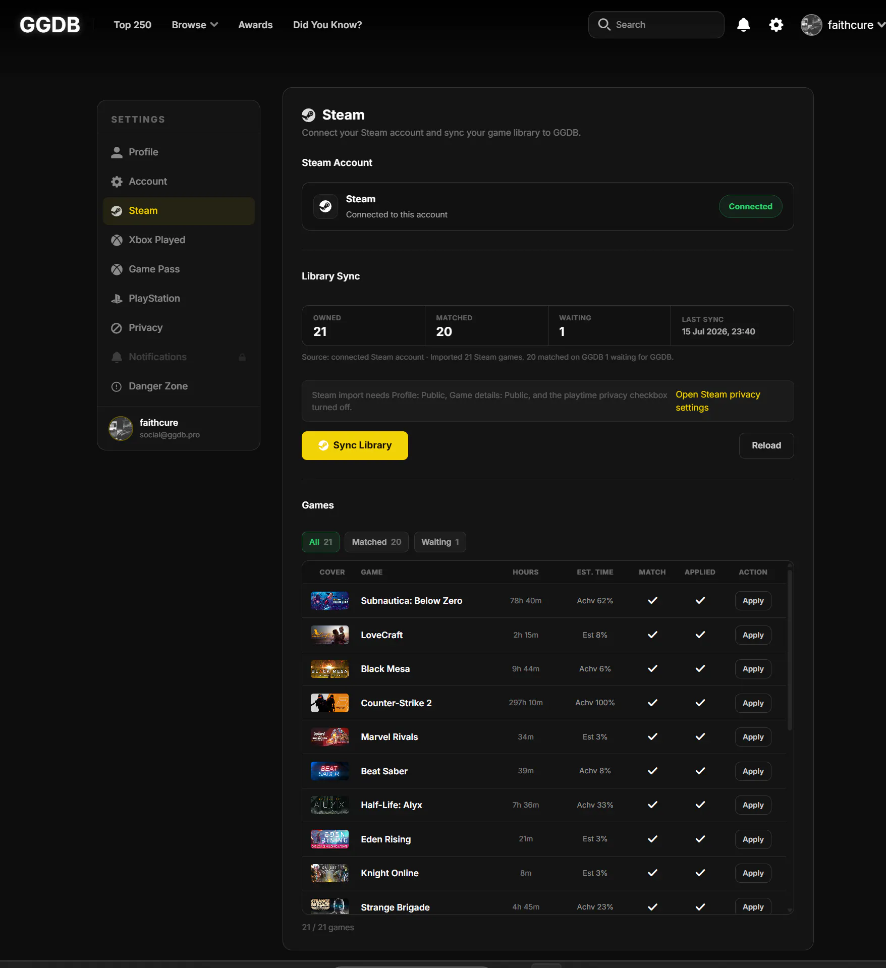 GGDB - Good Gamer's Database gallery image