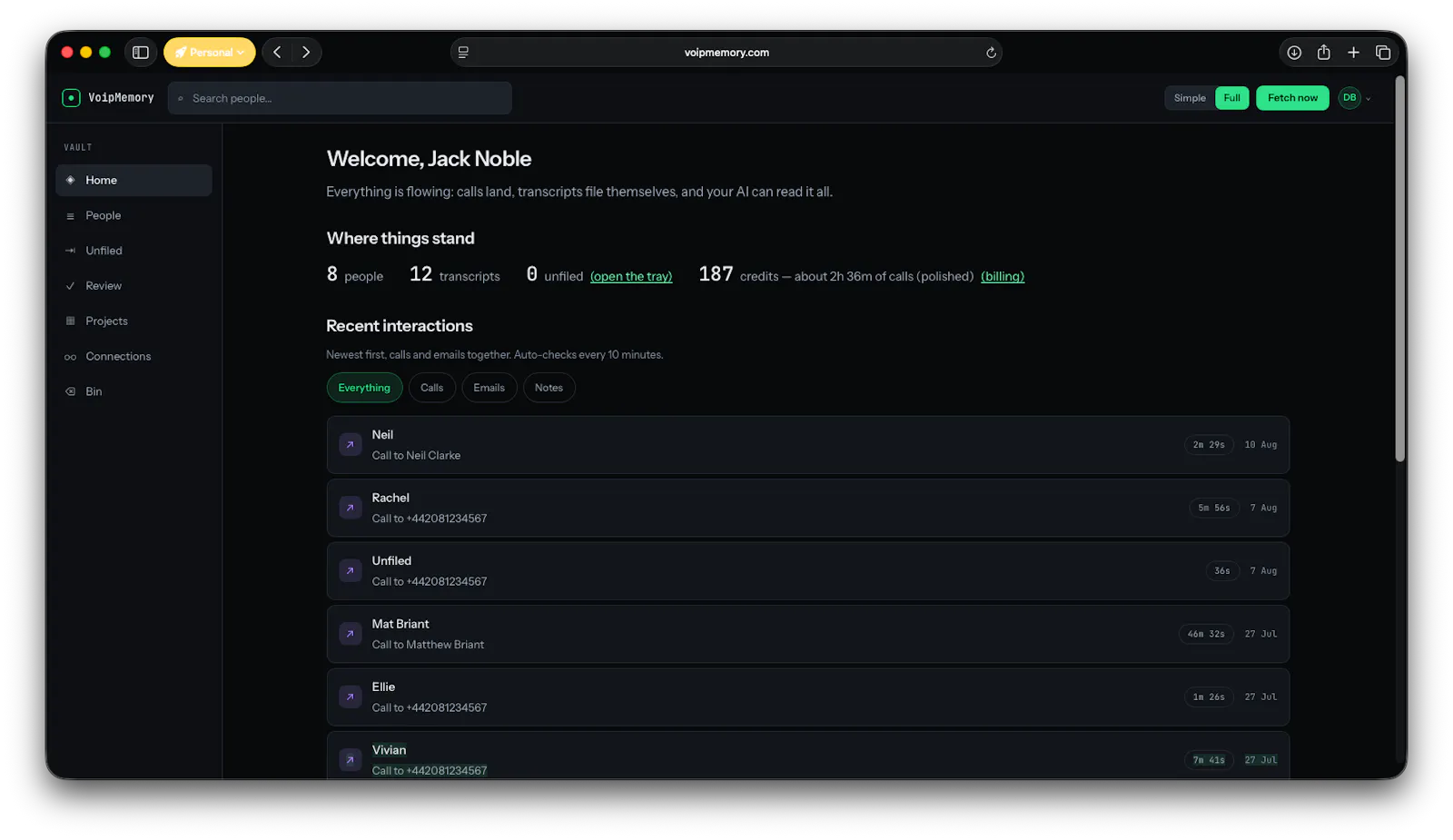 VoipMemory screenshot 4
